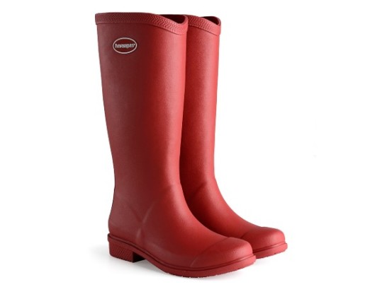 havaianas - rain boots - cano longo - adulto - vermelho - ModaNews